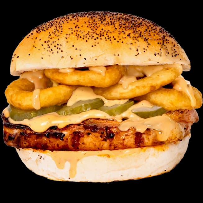 Pork belly burger